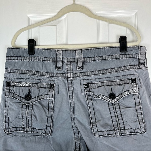 Rock Revival Men’s Embroidered Classic Cargo Shorts - Picture 6 of 9